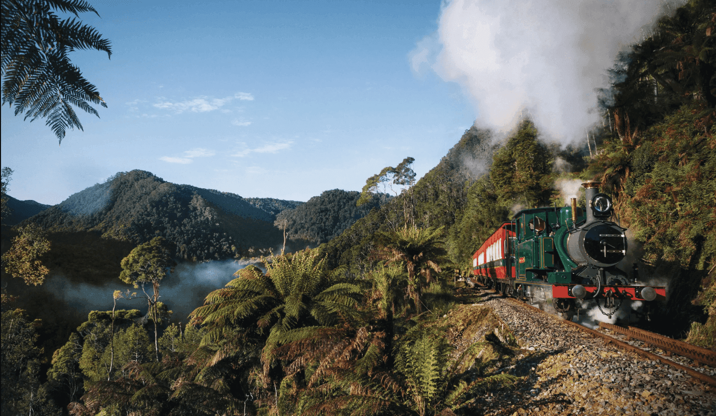 West Coast Wilderness Railway - Queenstown To Strahan (Tasmania)